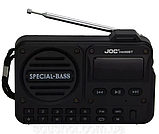 Портативне радіо JOC, безпроводна колнка Bluetooth, , MP3-плеєр, знімний акумулятор з блютузом joc H456BT, фото 5