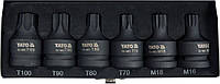Набір ударних біт Torx/Spline 6 одиниць YATO YT-10653