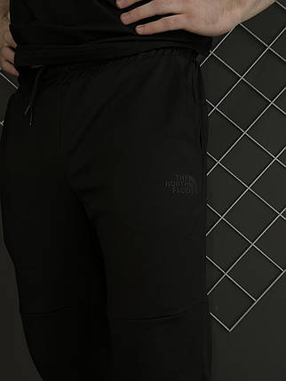 Демісезонні штани чорні TNF чорний лого (двонитка), фото 1