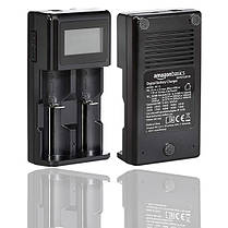Розумний зарядний пристрій AmazonBasics BC-2L, універсальний для Li-Ion, LiFePo4, IMR, Ni-MH, Ni-Cd акумуляторів, фото 3