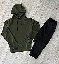 Демісезонний спортивний костюм Jordan худі хакі + штани (двонитка), фото 2