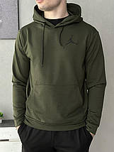 Демісезонний спортивний костюм Jordan худі хакі + штани (двонитка), фото 4