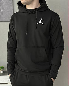 Демісезонний худі чорний Jordan (двонитка)
