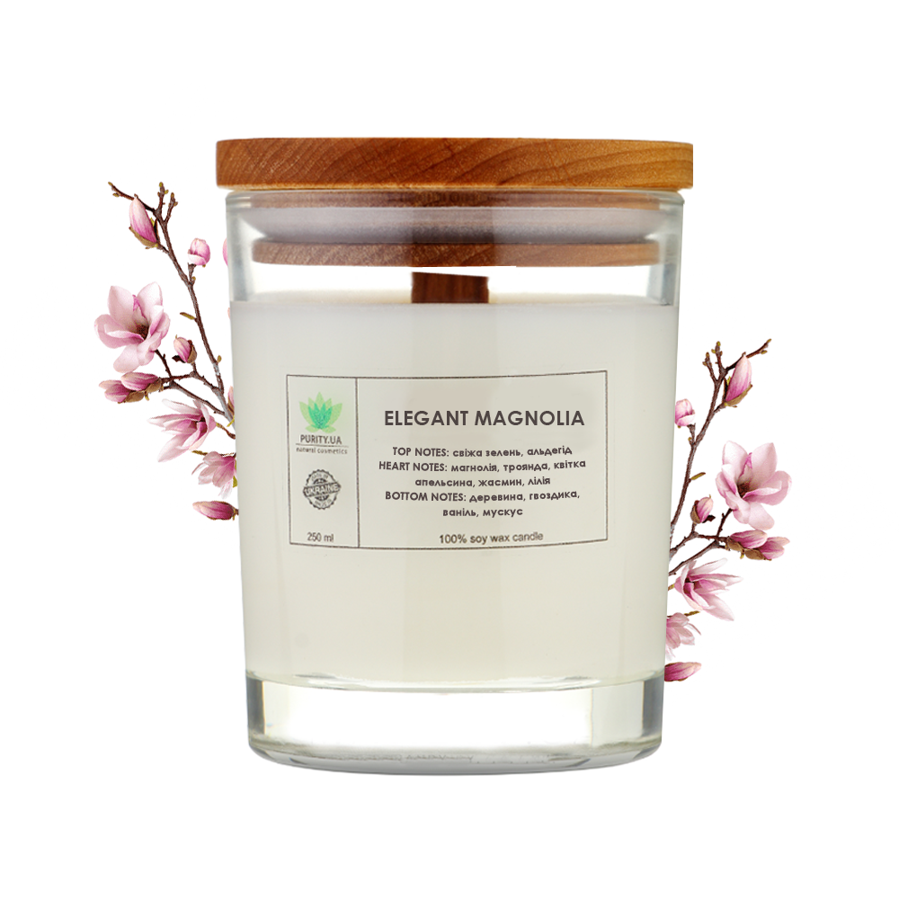 Аромасвічка Purity Elegant magnolia 150 грам