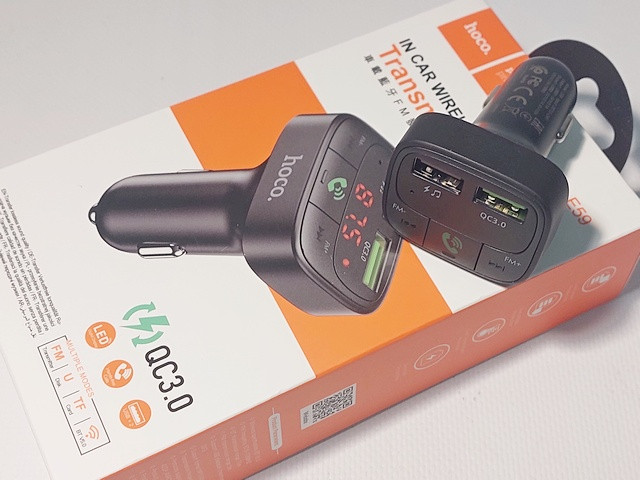 FM модулятор + ЗУ 2USB QC3.0 (Hoco) E59, фото 1