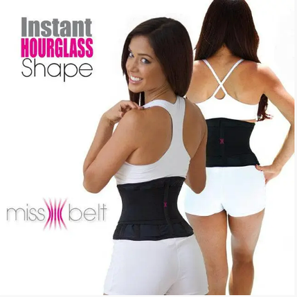 Пояс для утяжки живота Міс Беллт Miss Power Belt компресійний для схуднення, фото 3