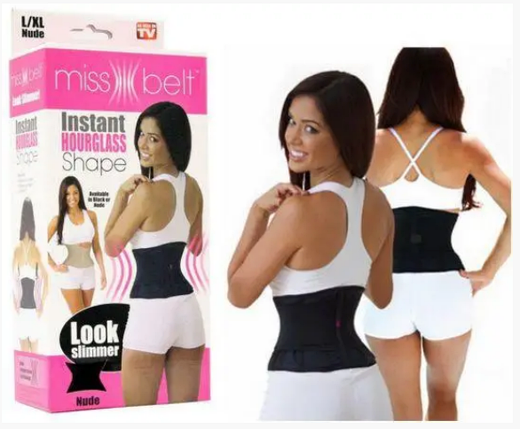 Пояс для утяжки живота Міс Беллт Miss Power Belt компресійний для схуднення, фото 1