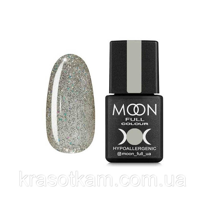 Гель-лак Moon Full No313 біле золото, шимерний, 8 мл.