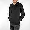 Чоловіча спортивна кофта з капюшоном під гумку Толстовка демісезонна (Туреччина) Чорний колір, фото 6