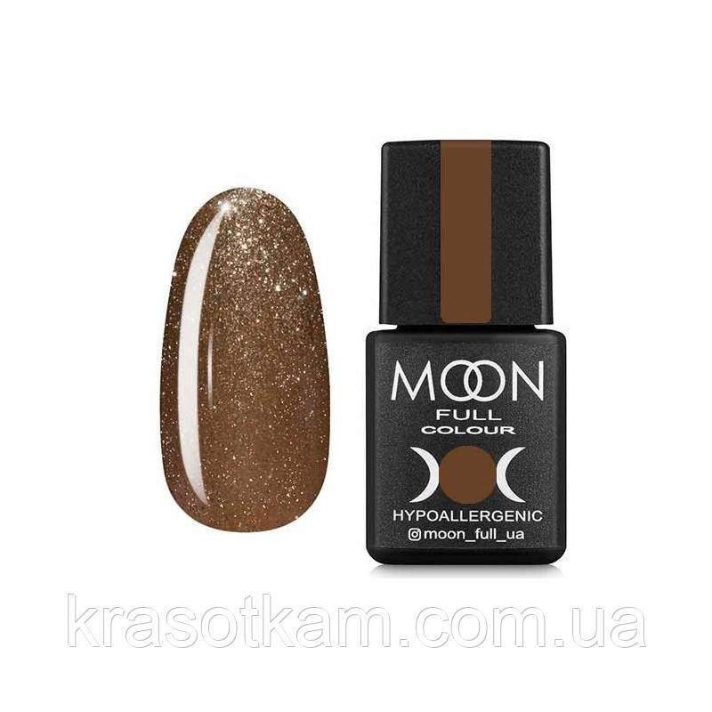 Гель-лак Moon Full No321 золотисто-бежевий із дрібним шимером, 8 мл.