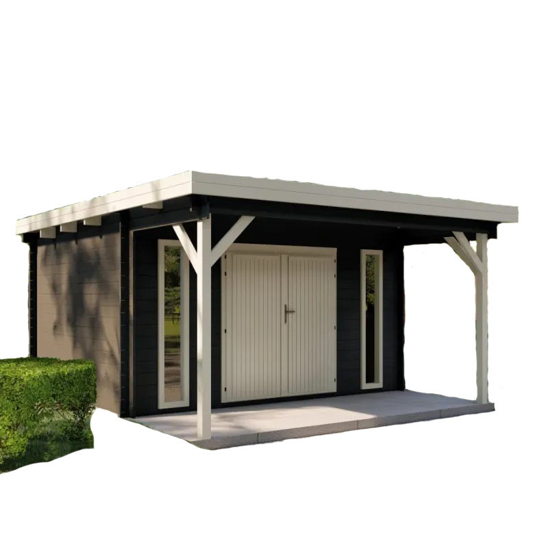 Сучасний сарай, госпблок для дачі з дерева 4.2х4,0 м. від виробника Modern barn - 31