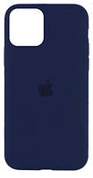 Силиконовый чехол защитный "Original Silicone Case" для Iphone 11 Pro Max темно-синий
