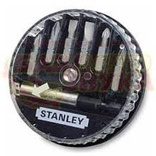 Набір біт STANLEY, Pozidriv, PZ0, PZ1, PZ2, L = 25 мм, 7 шт, пластикова коробка