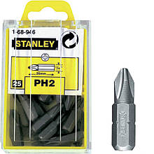 Біта STANLEY з шестигранним хвостовиком 1/4" Ph2, L=25мм, 25шт.