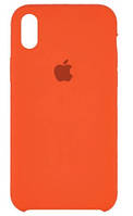 Силиконовый чехол защитный "Original Silicone Case" для Iphone XR оранжевый