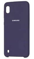 Силиконовый чехол защитный "Original Silicone Case" для Samsung A105 / A10 темно-синий