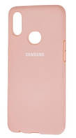 Силіконовий чохол захисний "Original Silicone Case" Samsung A107 / A10S pink-sand