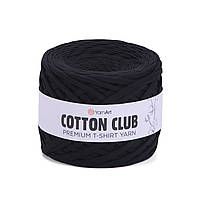 Yarnart COTTON CLUB (Коттон Клаб) № 7300 чорний (Трикотажна пряжа, нитки для в'язання)