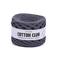 Yarnart COTTON CLUB (Коттон Клаб) № 7301 графитовый (Трикотажная пряжа, нитки для вязания)