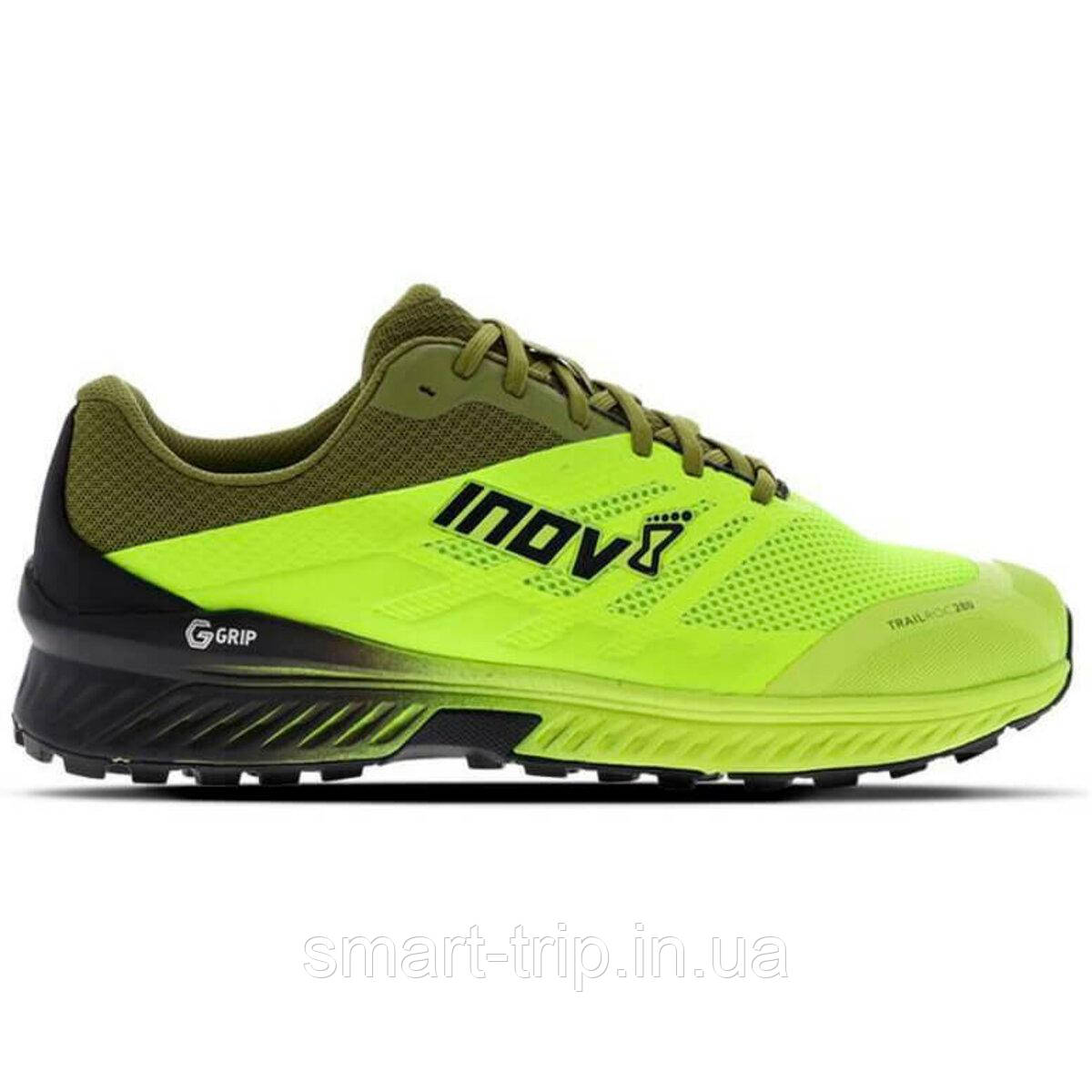 Кросівки для бігу Inov-8 Trailroc G 280 жовто-зелені трейлові чоловічі 40.5 (26 см)
