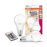 Osram Набір ламп 2шт LED E27 RGB 9Вт 2700К 806Лм пульт ДУ A60