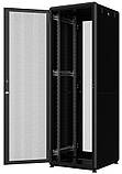 Шафа MIRSAN 19", 42U, GTV, перфорація 63%, 600x600 мм, максимально 2000 кг, чорна, фото 2