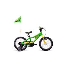 Велосипед Ghost POWERKID 16", зеленувато-жовто-чорний, 2021