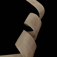 Лента стропа окантовочная (обшивка) 22 мм репсовое плетение нейлон цвет Койот