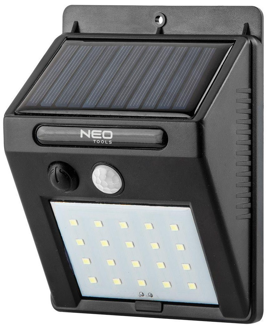 Neo Tools Прожектор, живлення від сонячного світла, 250 лм, 1200 мАг, 3.7 Li-Ion