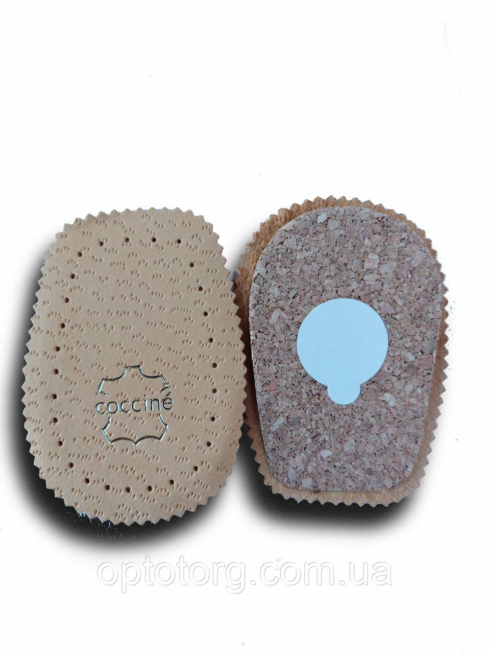 Вкладка підп'яточник шкіряний на корковій основі для взуття COCCINE LEATHER&CORK Польща
