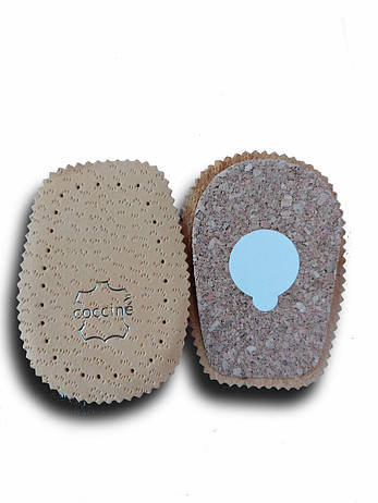 Вкладка підп'яточник шкіряний на корковій основі для взуття COCCINE LEATHER&CORK Польща, фото 1
