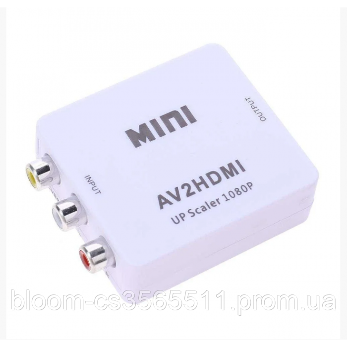 Конвертер RCA (AV) CVBS на HDMI адаптер видео с аудио 1080P, цена 475 ...