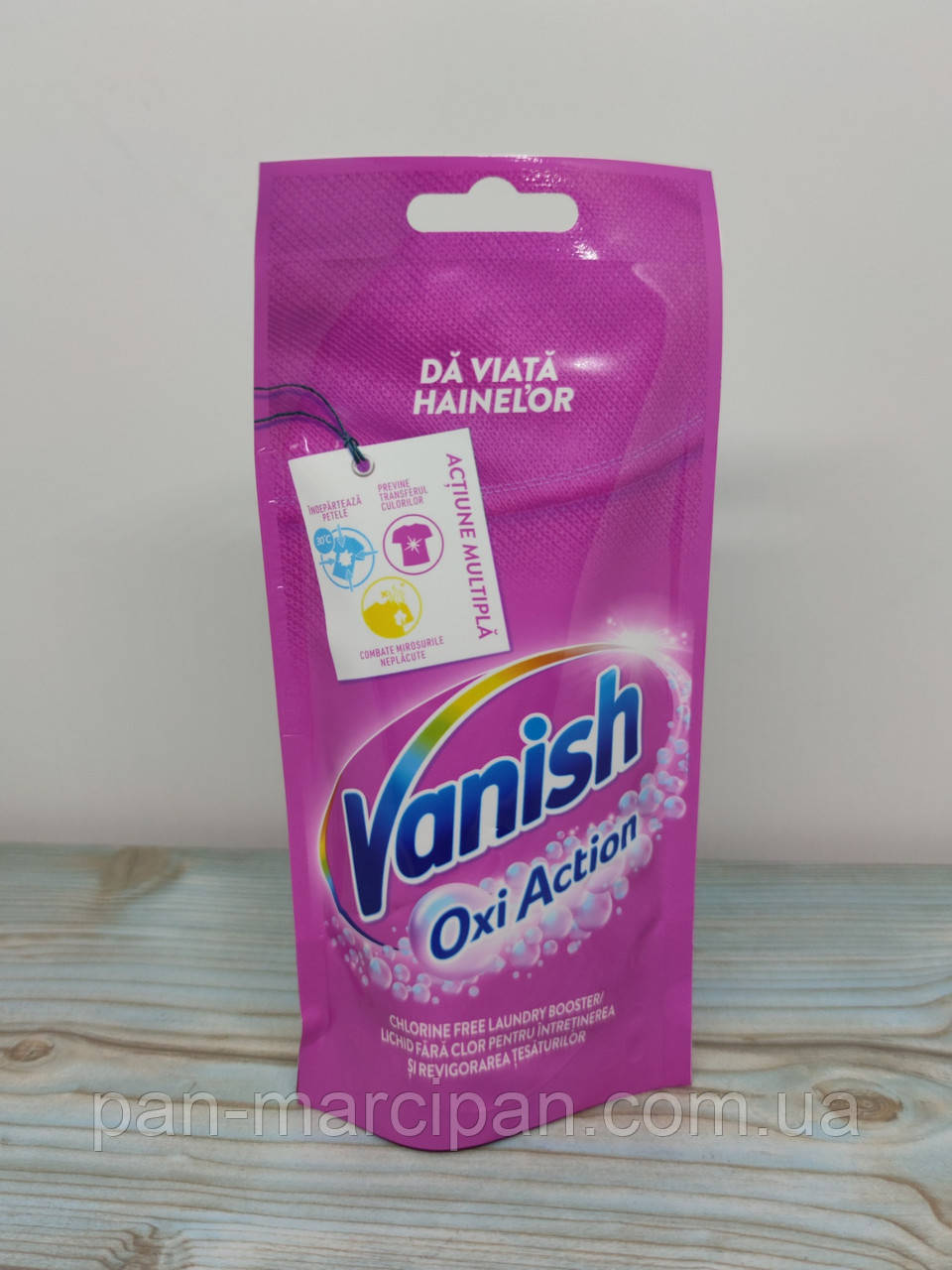 Плямовивідник Vanish Oxi Action для кольорового 100 ml Польща