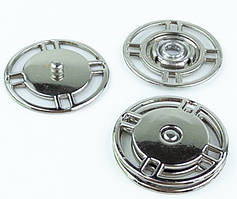 Кнопка нікель, пришивная, металева Ø 2 см