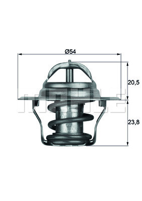 Термостат MAHLE TX1487D VW/AUDI/SKODA/SEAT 98-13 (1.6/1.8/1.8T/2.0), фото 1