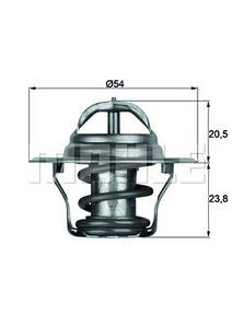 Термостат MAHLE TX1487D VW/AUDI/SKODA/SEAT 98-13 (1.6/1.8/1.8T/2.0)
