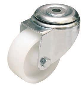 Ролики ZPAS  150, поворотні без гальма, 2 шт, фото 1