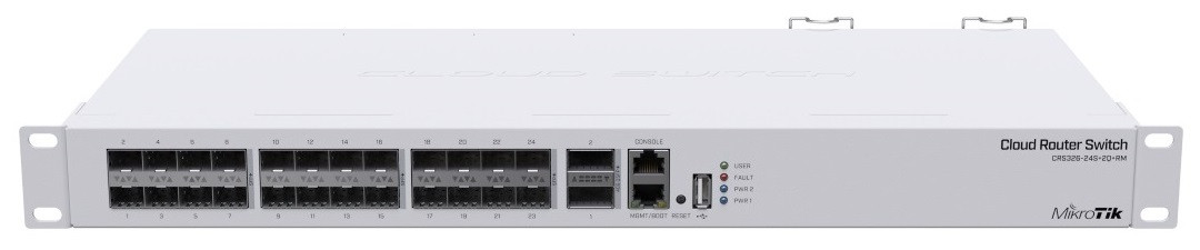 MikroTiK Комутатор Cloud Router Switch 326-24S+2Q+RM, фото 1