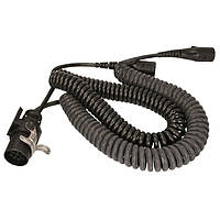 Спиральный кабель-адаптер прицепа со штекерами 15/7 PIN Types S/N HELLA 952-111 (ISO 1185 ISO 3731 ISO 12098)