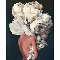 Картина за номерами Q2236 40х50 см "Жінні півонії" Mariposa