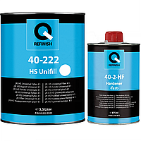 Грунт-наполнитель акриловый Q-Refinish 40-222 Unifill 4:1 HS, 3,5 л + 875 мл Комплект Белый