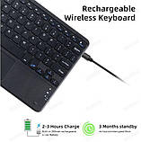 Bluetooth Клавіатура з тачпадом для планшетів і смартфонів, фото 6