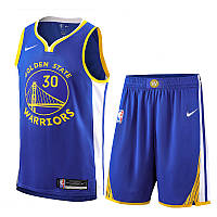 Мужская синяя баскетбольная форма Карри 30 Голден Стейт Nike Curry Golden State Warriors