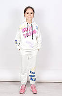 Детский спортивный костюм для девочки Размер 116, 122 белый