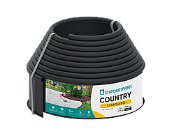 Бордюр садовий пластиковий чорний - Country Standard 6м.