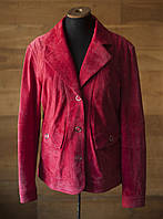 Куртка малинового цвета натуральная замша Betty Barclay, размер M