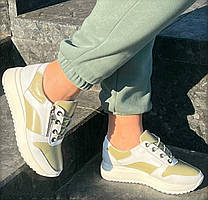 Кросівки молодіжні жіночі з натуральної шкіри від виробника модель СА172