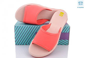 Шльопанці жіночі резинові Dan Marest анатомічна підошва преміум якість рожеві