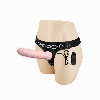 Страпон реалістичний фалоімітатор з вібратором 19 см Lybaile Jessica Belt Strap On Flesh, фото 7