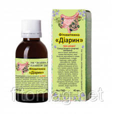 Фітовитяжка Діарін 40 мл. - у разі розстроїв шлунка та кишківника, у разі отруєнь.